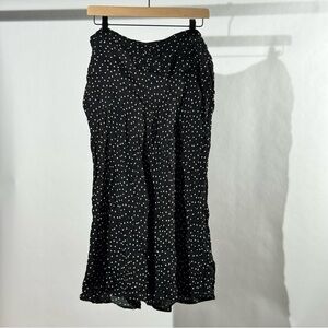 Reformation Black and White Midi Skirt